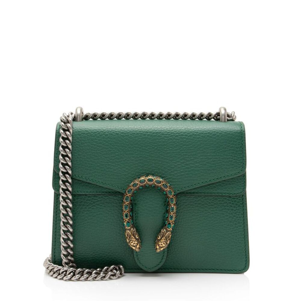 Gucci Leather Crystal Dionysus Small Shoulder Bag